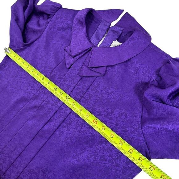 Vintage Notations Long Sleeve Ruffled Collar Blouse Size L - Picture 8 of 8